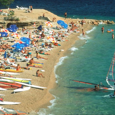 Golden Horn Beach in Brac Croatia