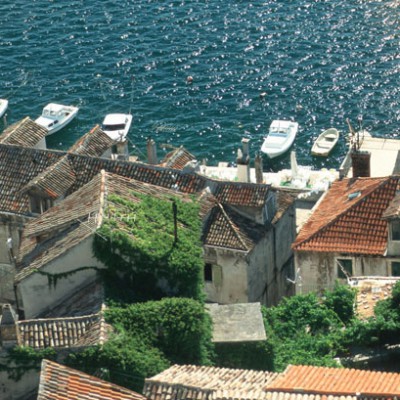 Boats in a harbor