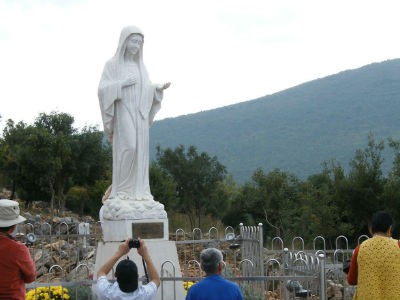 Statue of Virgin Mary at Podbrdo, Medugorje, place of apparition