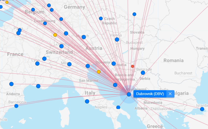 Dubrovnik Airport Connections